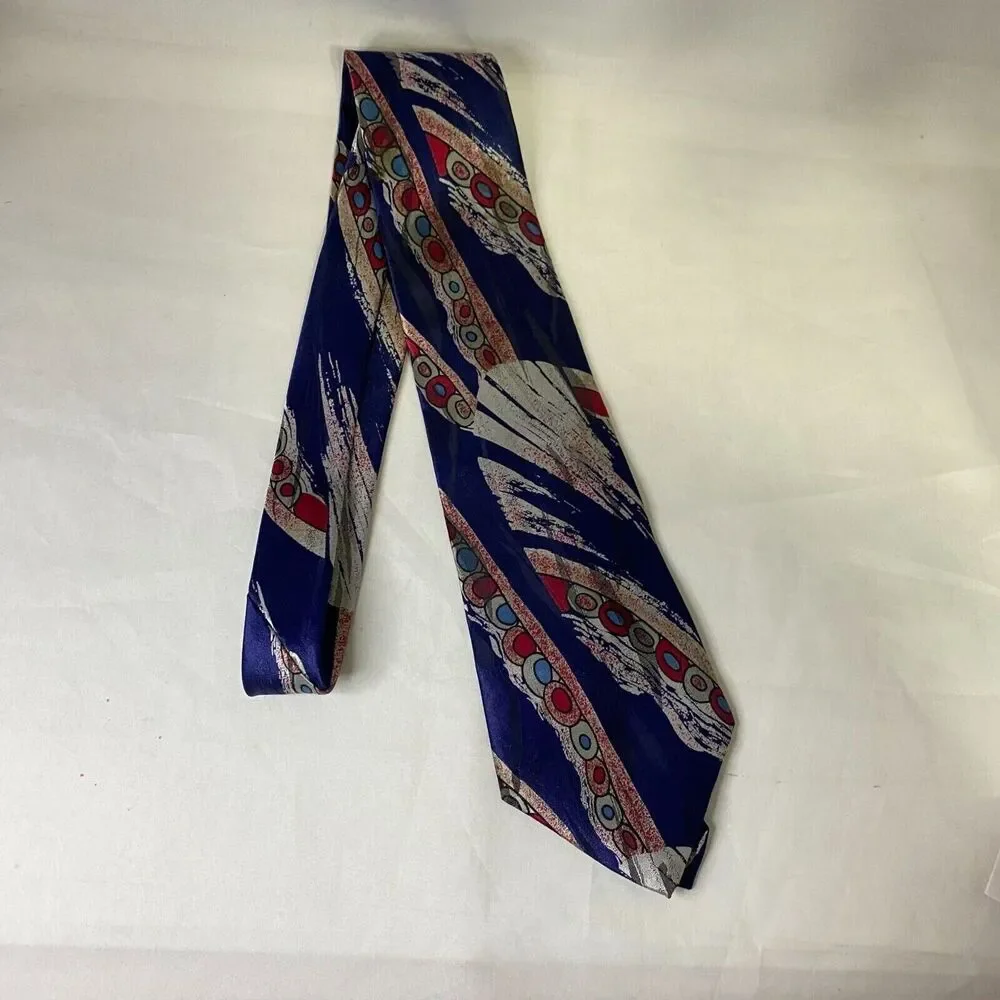 #6604 Halston Original Multicolored Mens Necktie, Tie